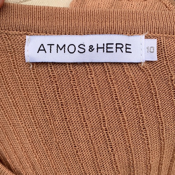 ATMOS+HERE | Tan ribbed long sleeve top - Picture 5 of 5